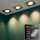 LED Einbauleuchten Downlight Attach, Nickelmatt, Bohrloch 6,8 cm, 3x5W, 3000K – Briloner