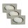 LED Einbauleuchten Downlight Attach, Nickelmatt, Bohrloch 6,8 cm, 3x5W, 3000K – Briloner