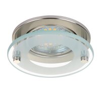 LED Einbauleuchten Downlight Attach, Nickelmatt, Bohrloch 6,8 cm, 3x4W, 3000K, Glas – Briloner