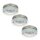 LED Einbauleuchten Downlight Attach, Nickelmatt, Bohrloch 6,8 cm, 3x4W, 3000K, Glas – Briloner