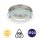 LED Einbauleuchten Downlight Attach, Nickelmatt, Bohrloch 6,8 cm, 3x4W, 3000K, Glas – Briloner