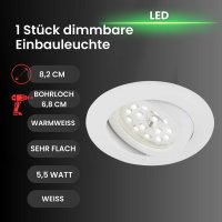 Briloner  Attach LED dimmbar Weiß Einbauspot