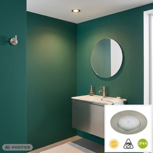 Briloner  Attach LED Downlight Deckenlampe Nickelmatt