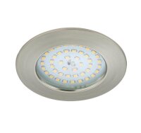 LED Einbauleuchte Downlight Attach, Nickelmatt, Bohrloch 8,5 cm, 10,5 Watt, 3000K – Briloner