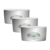 LED Einbauleuchten Downlight Attach, Chrom, Bohrloch 6,8 cm, 3x4W, 3000K – Briloner
