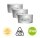 LED Einbauleuchten Downlight Attach, Chrom, Bohrloch 6,8 cm, 3x4W, 3000K – Briloner