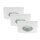 LED Einbauleuchten Downlight Attach, Weiß, Bohrloch 6,8 cm, 3x4W, 3000K – Briloner