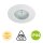LED Einbaulampe Downlight Attach, Weiß, Bohrloch 6 cm, 5 Watt, 3000K, IP44, Ø 7,5 cm – Briloner