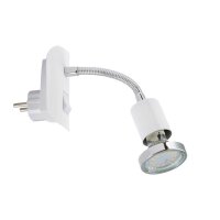 Klemmleuchte Clip, Weiß / Chrom, 3 Watt, 3000K...