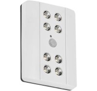 Akku-Sensorleuchte Lero, Weiß, 8x0,08W, 11,6 x 8,25 x 2,3 cm – Briloner