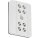 Akku-Sensorleuchte Lero, Weiß, 8x0,08W, 6000K, 11,6 x 8,25 x 2,3 cm – Briloner