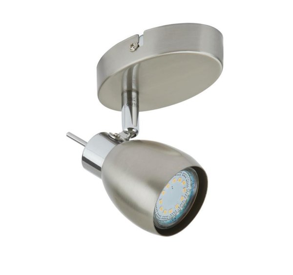 B-Kartonage Briloner  Two LED Wandlampe 1-flammig Spot Schwenkbar Strahler Matt-Nickel