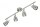Deckenleuchte Briloner Two LED Deckenlampe 4-flammig Spot Schwenkbar Strahler Matt-Nickel