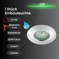 Briloner  Attach LED Downlight Chrom Deckenlampe