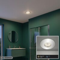 Einbauleuchte Briloner Attach LED Einbaustrahler Chrom,...