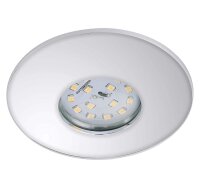 LED Einbauleuchte Attach, Chrom, Bohrloch 6,8 cm, 5 Watt, 3000K, Glas, IP65 – Briloner