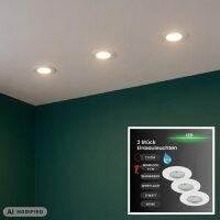 Briloner  Attach LED Downlight 3er Set Weiß...