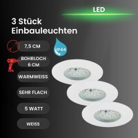 Briloner  Attach LED Downlight 3er Set Weiß...