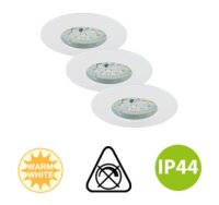 Briloner  Attach LED Downlight 3er Set Weiß Deckenlampe