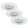 Briloner  Attach LED Downlight 3er Set Weiß Deckenlampe