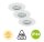 Briloner  Attach LED Downlight 3er Set Weiß Deckenlampe