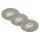 LED Einbauleuchten 3er Set, Nickel-Matt, Bohrloch 6 cm, 3x5,5W, 3000K, dimmbar, IP44 – Briloner