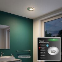 LED Einbauleuchte Attach One, Chrom, Bohrloch 3,5 cm, 2...