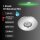 LED Einbauleuchte Attach One, Chrom, Bohrloch 3,5 cm, 2 Watt, IP44, Ø 4,5 cm – Briloner