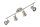 Briloner  Four LED Deckenlampe 4-flammig Spot Schwenkbar Strahler Matt-Nickel
