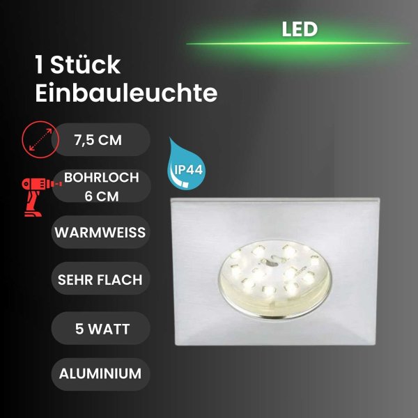 Briloner  Attach LED 5W alu Kunststoff Deckenlampe