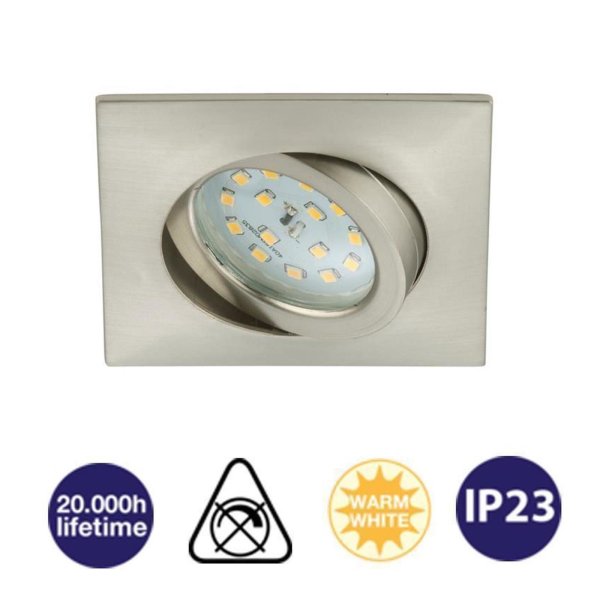 Briloner  LED 5W 400lm nickel schwenkbar Einbaulampe Strahler Spot