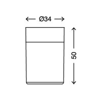 Zusatzclipteil, klar, Ø 3,4 cm – Briloner