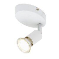 Wandstrahler Simple, Weiß, 3 Watt, 3000K, 10,5 x 6,5 x 8 cm – Briloner