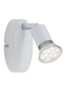 Wandstrahler Simple, Weiß, 3 Watt, 3000K, 10,5 x 6,5 x 8 cm – Briloner