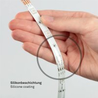 LED-Stripe LED Band, Weiß, 300 cm, 9,9 Watt, mit Fernbedienung, RGB-Farbwechsel – Briloner