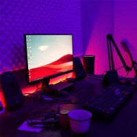LED-Stripe LED Band, Weiß, 300 cm, 9,9 Watt, mit Fernbedienung, RGB-Farbwechsel – Briloner