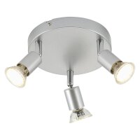 Briloner  Picco LED Deckenlampe 3-flammig Spot Schwenkbar...