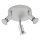 3-flammiger Deckenspot Picco, Titanfarbig, 3x3W, 3000K, schwenkbar, Ø 16 cm – Briloner
