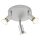 3-flammiger Deckenspot Picco, Titanfarbig, 3x3W, 3000K, schwenkbar, Ø 16 cm – Briloner