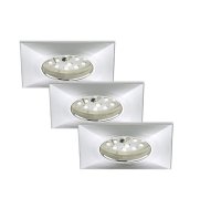 Briloner  Attach LED Chrom 3er Set Downlight Einbaulampe...