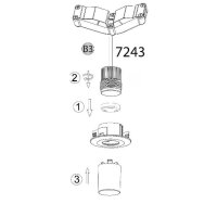 Zusatzclipteil, satiniert, Ø 2,5 cm – Briloner