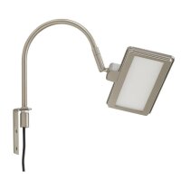 LED Spiegelleuchte Uno, Nickelmatt, 5 Watt, 4000K, 20 x 19 cm – Briloner