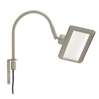 LED Spiegelleuchte Uno, Nickelmatt, 5 Watt, 4000K, 20 x 19 cm – Briloner