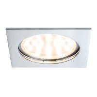 Einbauleuchte Paulmann Coin LED eckig Chrom Downlight Einbaulampe