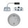 Einbauleuchte Paulmann Coin LED eckig Chrom Downlight Einbaulampe