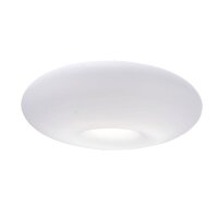 Smarte Deckenleuchte Q-Elina, Chrom, Milchglas, 12 Watt, Glas, dimmbar, RGB – Paul Neuhaus