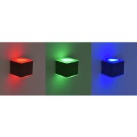 Smarte Außenwandleuchte Q-Amin, Anthrazit / Weiß, 2x4,8W, 480lm, Warmweiß – Paul Neuhaus