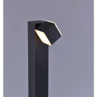 Paul Neuhaus Q-Amin LED Außenleuchte 9720-13 – Wegeleuchte, schwenkbarer Kopf, RGBW, IP44, Smart Home, ZigBee, Alexa, Anthrazit, 103 cm
