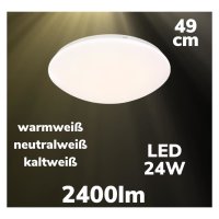 LED Deckenleuchte Medwed 24 W, 2.400 lm work &amp; Relax, 49 cm Durchmesser