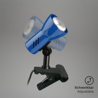 Briloner  Lock Klemmlampe Blau Spot Strahler
